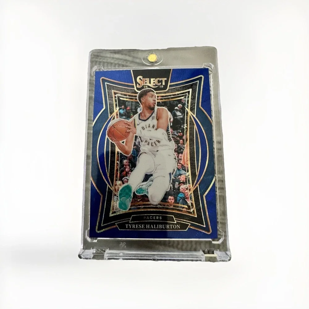 2024-25 Panini‎ Select Concourse Tyrese Haliburton Blue Camp Prizm /75 Pacers